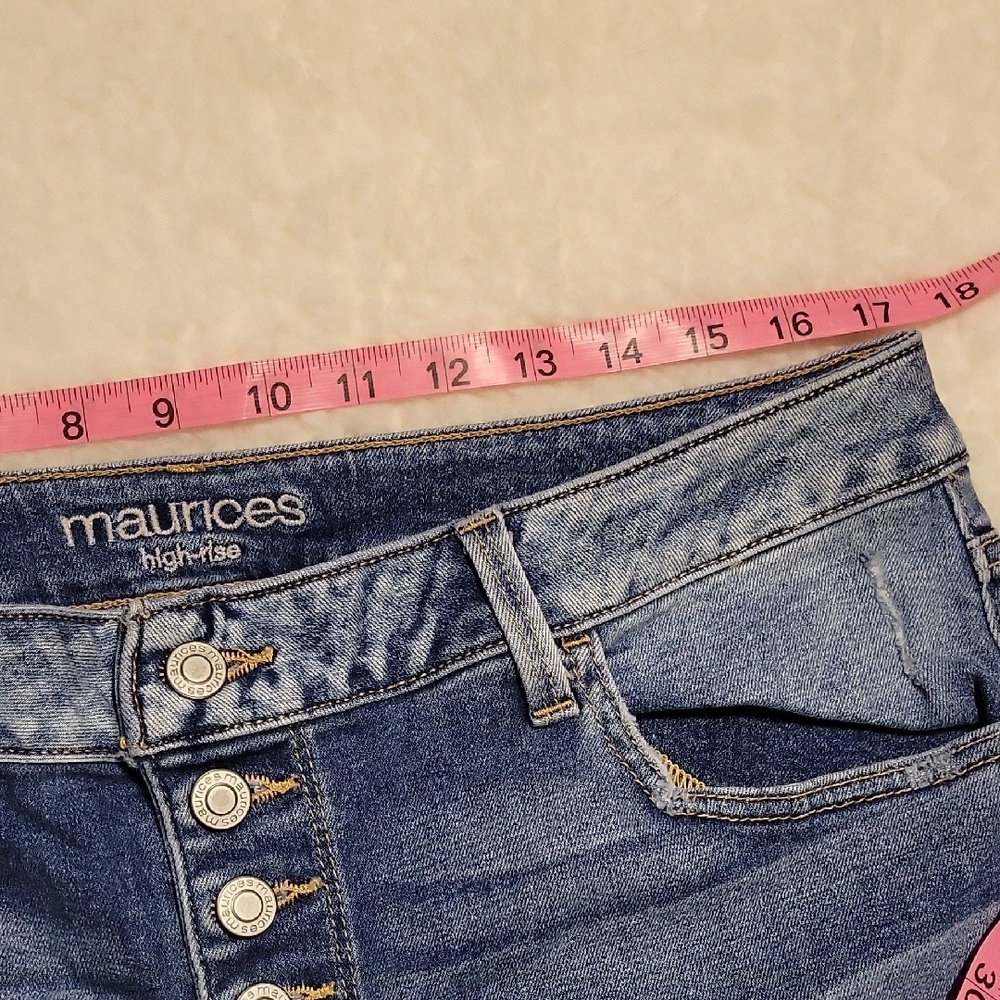 Maurices High Rise Skinny Distressed Women's Jeans XL Reg - Picture 7 of 9